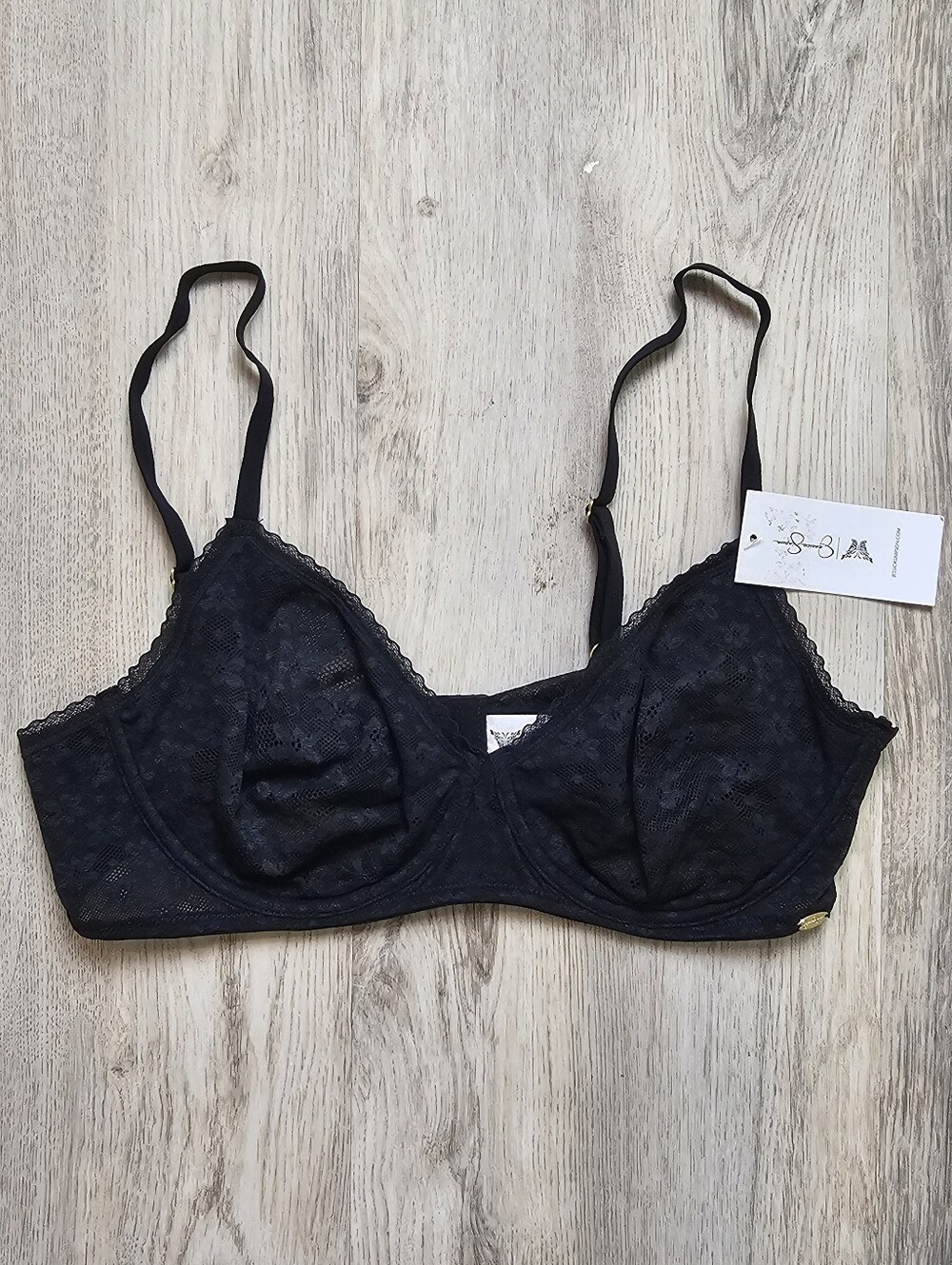 New Jessica Simpson Unlined Balconette Lace Bra 36B